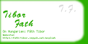 tibor fath business card