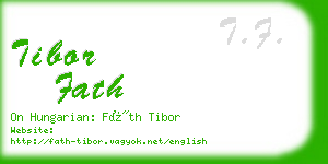 tibor fath business card